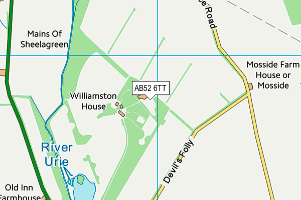 AB52 6TT map - OS VectorMap District (Ordnance Survey) AB52 6TT map - OS VectorMap District (Ordnance Survey)