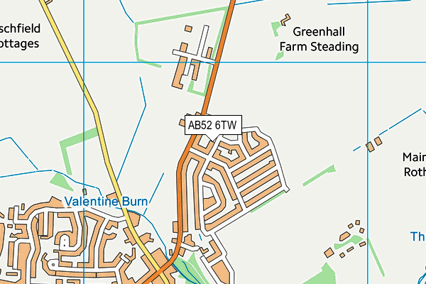 AB52 6TW map - OS VectorMap District (Ordnance Survey) AB52 6TW map - OS VectorMap District (Ordnance Survey)