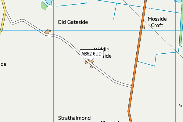 AB52 6UD map - OS VectorMap District (Ordnance Survey) AB52 6UD map - OS VectorMap District (Ordnance Survey)
