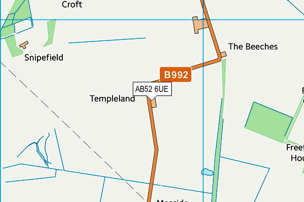 AB52 6UE map - OS VectorMap District (Ordnance Survey) AB52 6UE map - OS VectorMap District (Ordnance Survey)