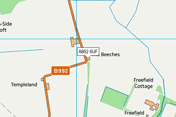 AB52 6UF map - OS VectorMap District (Ordnance Survey) AB52 6UF map - OS VectorMap District (Ordnance Survey)