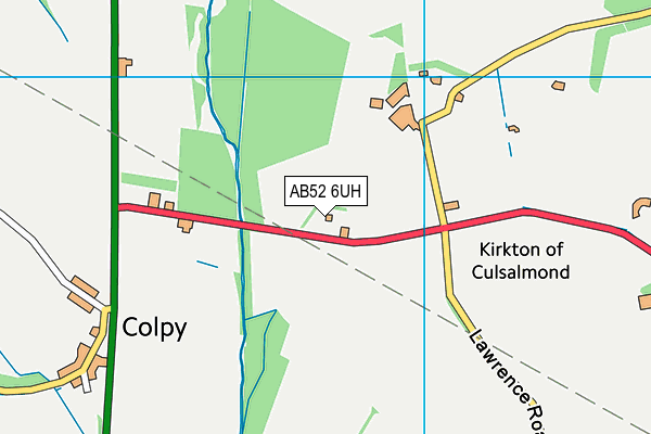AB52 6UH map - OS VectorMap District (Ordnance Survey)