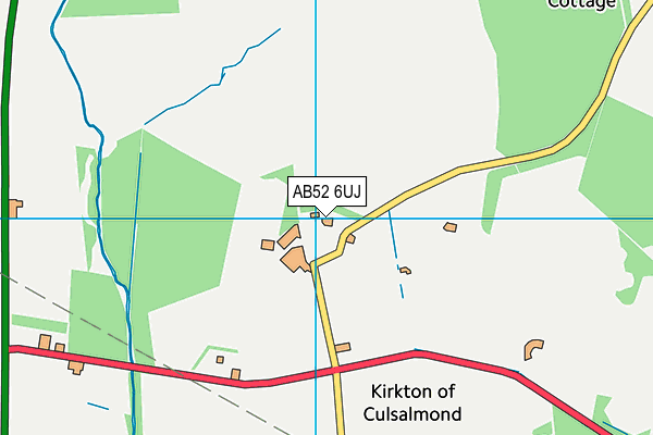 AB52 6UJ map - OS VectorMap District (Ordnance Survey) AB52 6UJ map - OS VectorMap District (Ordnance Survey)
