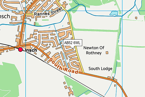 AB52 6WL map - OS VectorMap District (Ordnance Survey) AB52 6WL map - OS VectorMap District (Ordnance Survey)