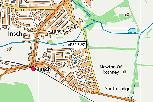 AB52 6WZ map - OS VectorMap District (Ordnance Survey) AB52 6WZ map - OS VectorMap District (Ordnance Survey)