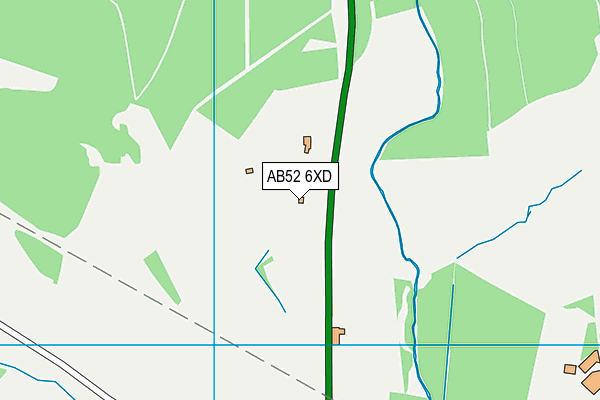 AB52 6XD map - OS VectorMap District (Ordnance Survey) AB52 6XD map - OS VectorMap District (Ordnance Survey)