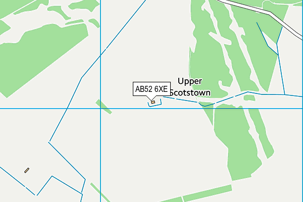 AB52 6XE map - OS VectorMap District (Ordnance Survey)