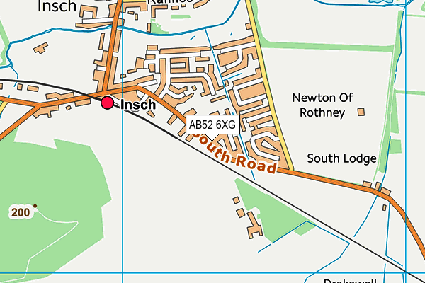 AB52 6XG map - OS VectorMap District (Ordnance Survey)