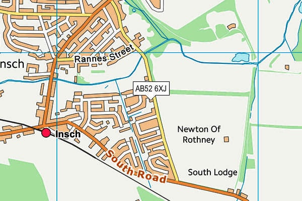AB52 6XJ map - OS VectorMap District (Ordnance Survey) AB52 6XJ map - OS VectorMap District (Ordnance Survey)