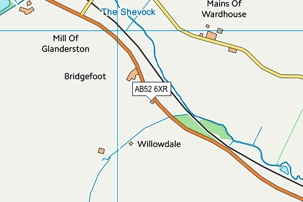 AB52 6XR map - OS VectorMap District (Ordnance Survey) AB52 6XR map - OS VectorMap District (Ordnance Survey)
