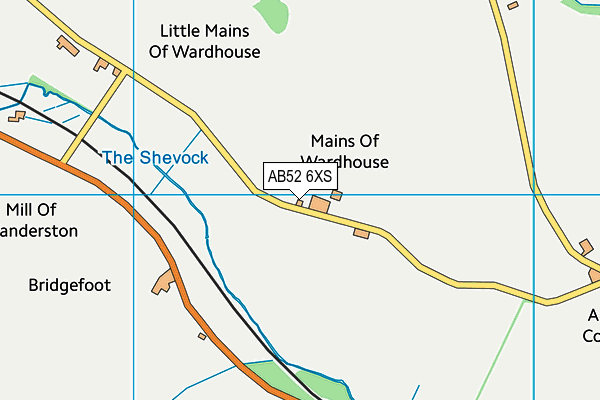 AB52 6XS map - OS VectorMap District (Ordnance Survey) AB52 6XS map - OS VectorMap District (Ordnance Survey)