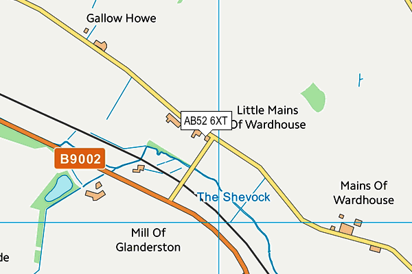 AB52 6XT map - OS VectorMap District (Ordnance Survey) AB52 6XT map - OS VectorMap District (Ordnance Survey)