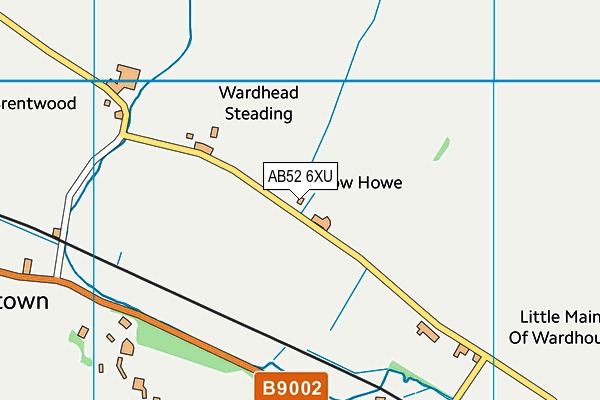 AB52 6XU map - OS VectorMap District (Ordnance Survey) AB52 6XU map - OS VectorMap District (Ordnance Survey)