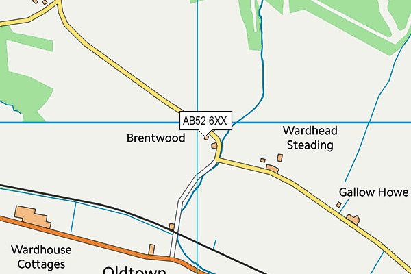 AB52 6XX map - OS VectorMap District (Ordnance Survey) AB52 6XX map - OS VectorMap District (Ordnance Survey)