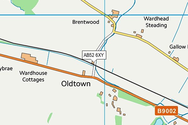 AB52 6XY map - OS VectorMap District (Ordnance Survey) AB52 6XY map - OS VectorMap District (Ordnance Survey)