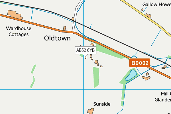 AB52 6YB map - OS VectorMap District (Ordnance Survey) AB52 6YB map - OS VectorMap District (Ordnance Survey)