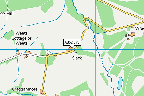 AB52 6YJ map - OS VectorMap District (Ordnance Survey) AB52 6YJ map - OS VectorMap District (Ordnance Survey)