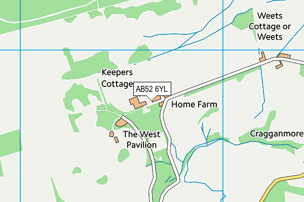 AB52 6YL map - OS VectorMap District (Ordnance Survey) AB52 6YL map - OS VectorMap District (Ordnance Survey)