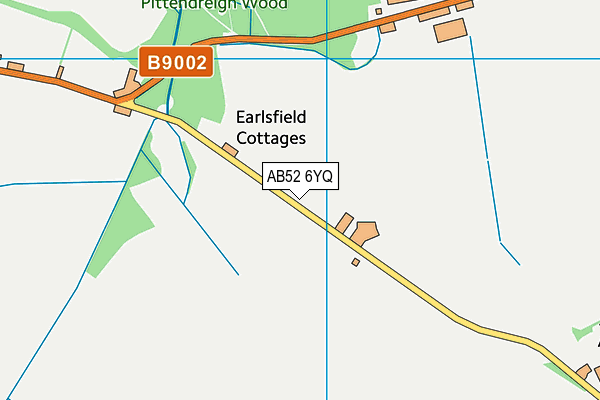 AB52 6YQ map - OS VectorMap District (Ordnance Survey) AB52 6YQ map - OS VectorMap District (Ordnance Survey)