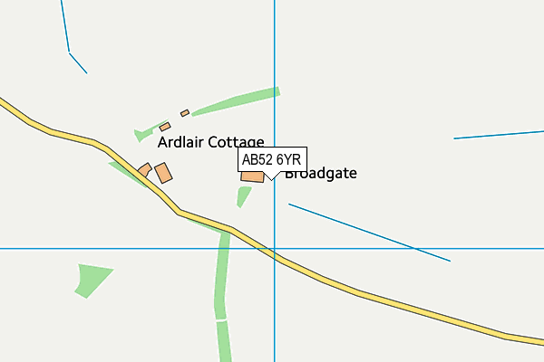 AB52 6YR map - OS VectorMap District (Ordnance Survey) AB52 6YR map - OS VectorMap District (Ordnance Survey)