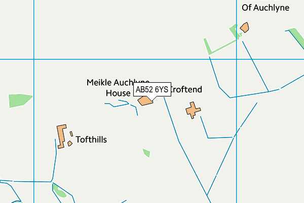 AB52 6YS map - OS VectorMap District (Ordnance Survey) AB52 6YS map - OS VectorMap District (Ordnance Survey)