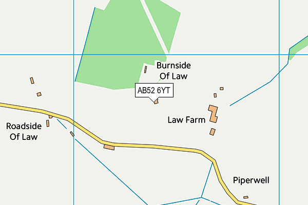 AB52 6YT map - OS VectorMap District (Ordnance Survey) AB52 6YT map - OS VectorMap District (Ordnance Survey)