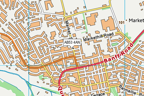 AB53 4AN map - OS VectorMap District (Ordnance Survey) AB53 4AN map - OS VectorMap District (Ordnance Survey)