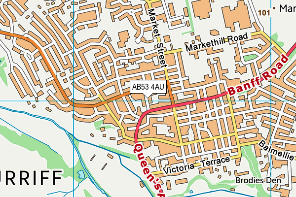 AB53 4AU map - OS VectorMap District (Ordnance Survey) AB53 4AU map - OS VectorMap District (Ordnance Survey)