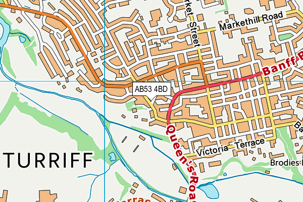 AB53 4BD map - OS VectorMap District (Ordnance Survey) AB53 4BD map - OS VectorMap District (Ordnance Survey)