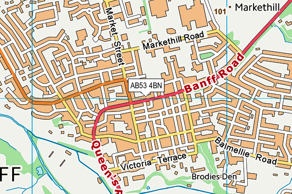 AB53 4BN map - OS VectorMap District (Ordnance Survey) AB53 4BN map - OS VectorMap District (Ordnance Survey)