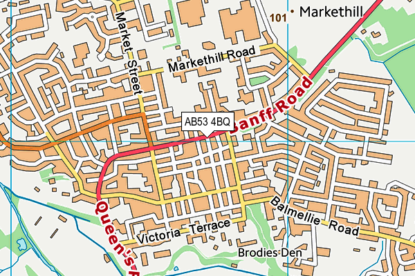 AB53 4BQ map - OS VectorMap District (Ordnance Survey) AB53 4BQ map - OS VectorMap District (Ordnance Survey)