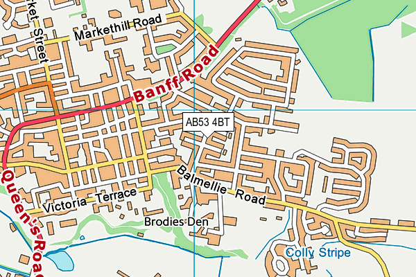 AB53 4BT map - OS VectorMap District (Ordnance Survey) AB53 4BT map - OS VectorMap District (Ordnance Survey)