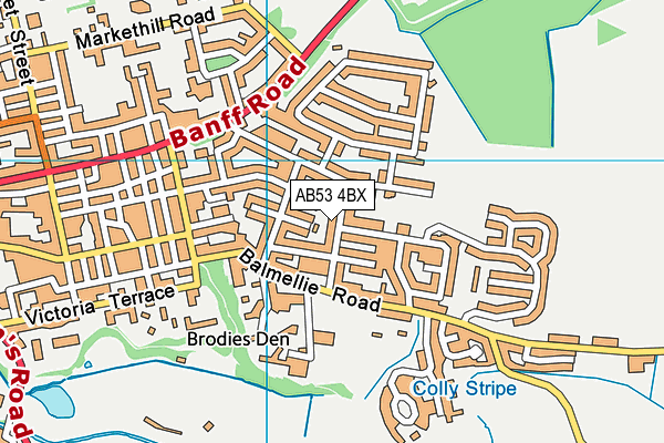 AB53 4BX map - OS VectorMap District (Ordnance Survey) AB53 4BX map - OS VectorMap District (Ordnance Survey)