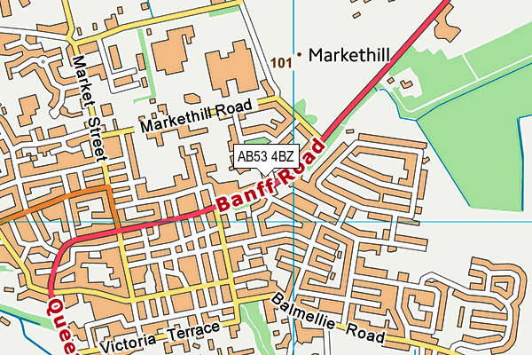 AB53 4BZ map - OS VectorMap District (Ordnance Survey) AB53 4BZ map - OS VectorMap District (Ordnance Survey)