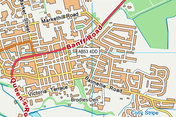 AB53 4DD map - OS VectorMap District (Ordnance Survey) AB53 4DD map - OS VectorMap District (Ordnance Survey)