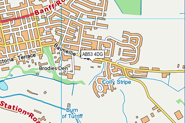 AB53 4DG map - OS VectorMap District (Ordnance Survey) AB53 4DG map - OS VectorMap District (Ordnance Survey)