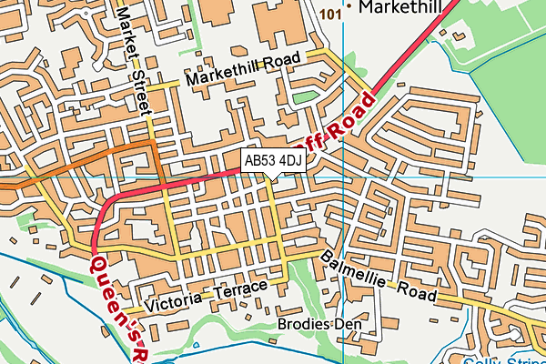 AB53 4DJ map - OS VectorMap District (Ordnance Survey) AB53 4DJ map - OS VectorMap District (Ordnance Survey)