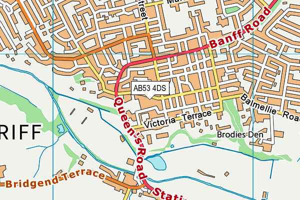 AB53 4DS map - OS VectorMap District (Ordnance Survey) AB53 4DS map - OS VectorMap District (Ordnance Survey)