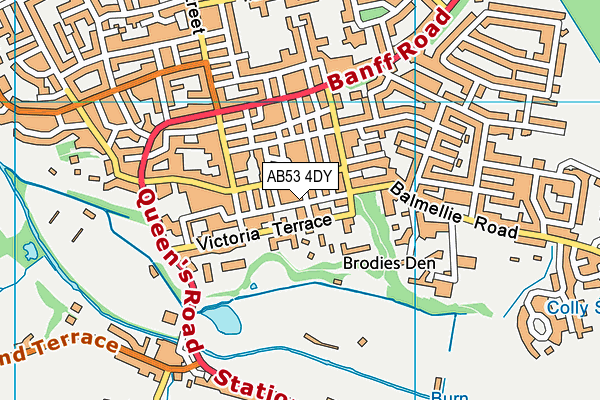 AB53 4DY map - OS VectorMap District (Ordnance Survey) AB53 4DY map - OS VectorMap District (Ordnance Survey)