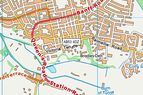 AB53 4DZ map - OS VectorMap District (Ordnance Survey) AB53 4DZ map - OS VectorMap District (Ordnance Survey)