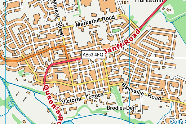 AB53 4FQ map - OS VectorMap District (Ordnance Survey) AB53 4FQ map - OS VectorMap District (Ordnance Survey)