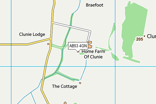 AB53 4GN map - OS VectorMap District (Ordnance Survey) AB53 4GN map - OS VectorMap District (Ordnance Survey)