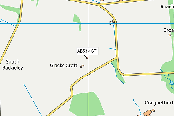 AB53 4GT map - OS VectorMap District (Ordnance Survey) AB53 4GT map - OS VectorMap District (Ordnance Survey)
