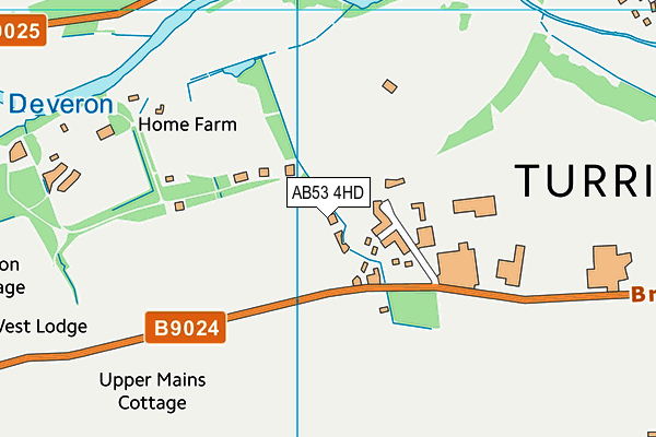 AB53 4HD map - OS VectorMap District (Ordnance Survey) AB53 4HD map - OS VectorMap District (Ordnance Survey)