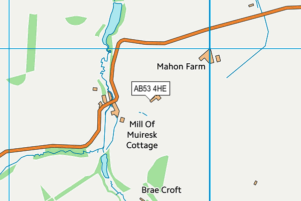 AB53 4HE map - OS VectorMap District (Ordnance Survey) AB53 4HE map - OS VectorMap District (Ordnance Survey)