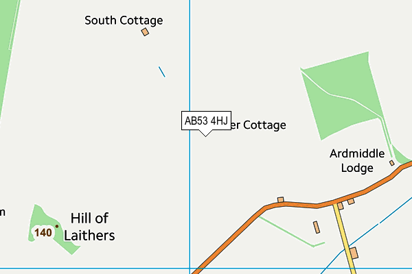 AB53 4HJ map - OS VectorMap District (Ordnance Survey) AB53 4HJ map - OS VectorMap District (Ordnance Survey)