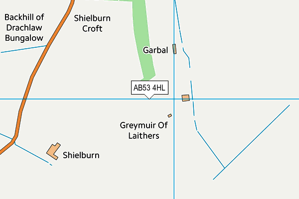 AB53 4HL map - OS VectorMap District (Ordnance Survey) AB53 4HL map - OS VectorMap District (Ordnance Survey)