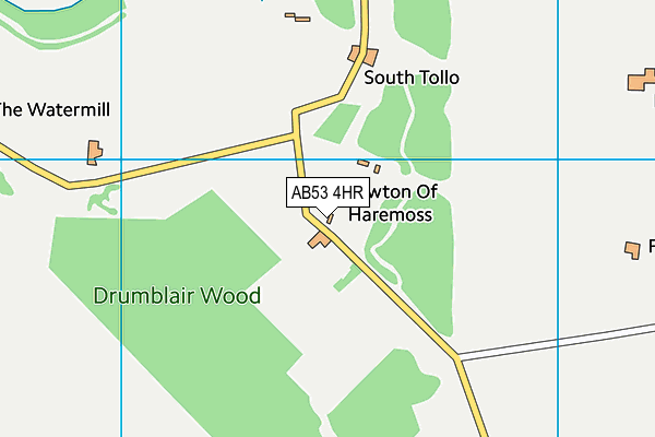 AB53 4HR map - OS VectorMap District (Ordnance Survey) AB53 4HR map - OS VectorMap District (Ordnance Survey)
