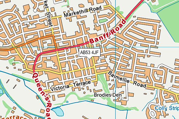 AB53 4JF map - OS VectorMap District (Ordnance Survey) AB53 4JF map - OS VectorMap District (Ordnance Survey)