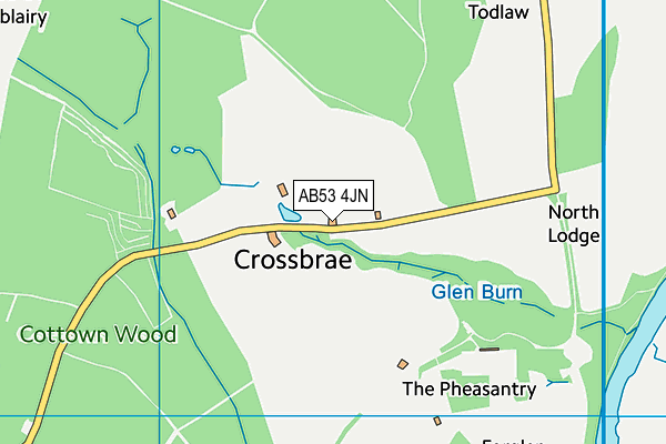 AB53 4JN map - OS VectorMap District (Ordnance Survey)